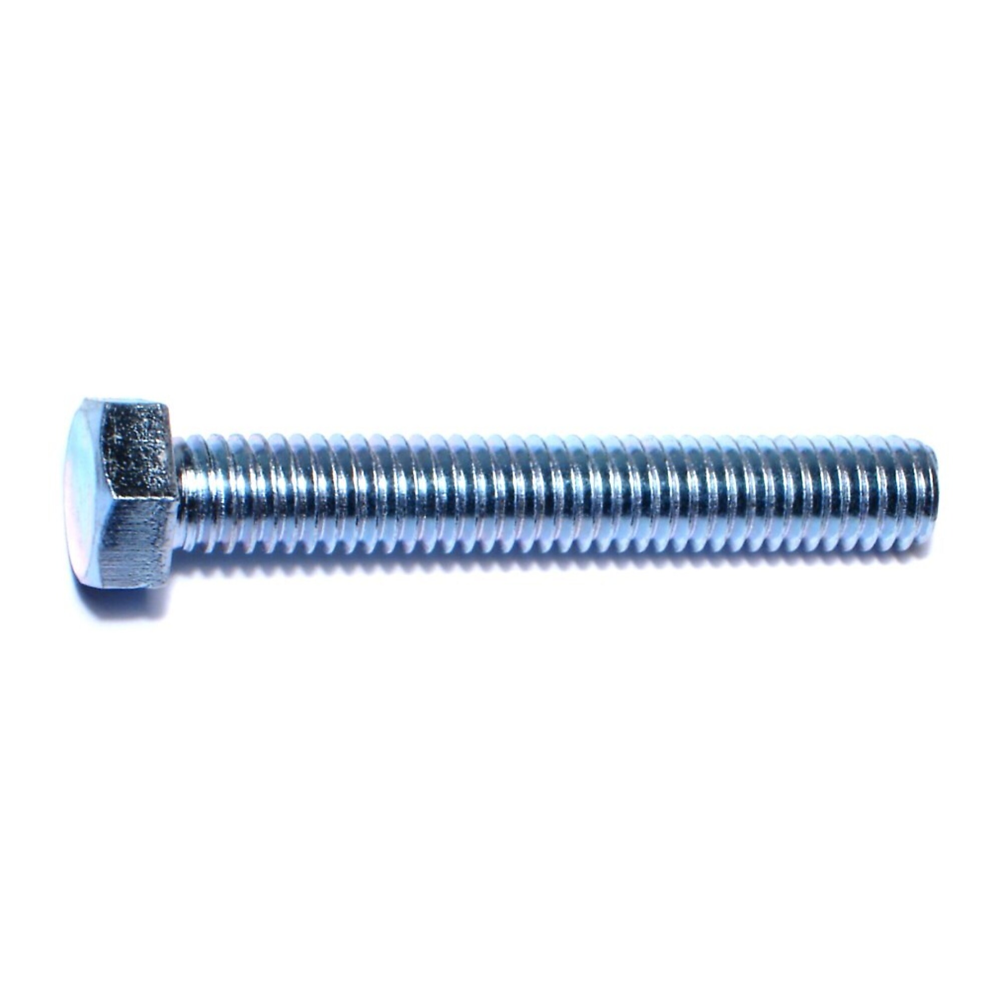 Midwest Fastener Full Thread Hex Head Tap Bolts - 3/8in.-16 x 2 1/2in., Zinc Plated Steel, 50 Pcs, Model# 01004